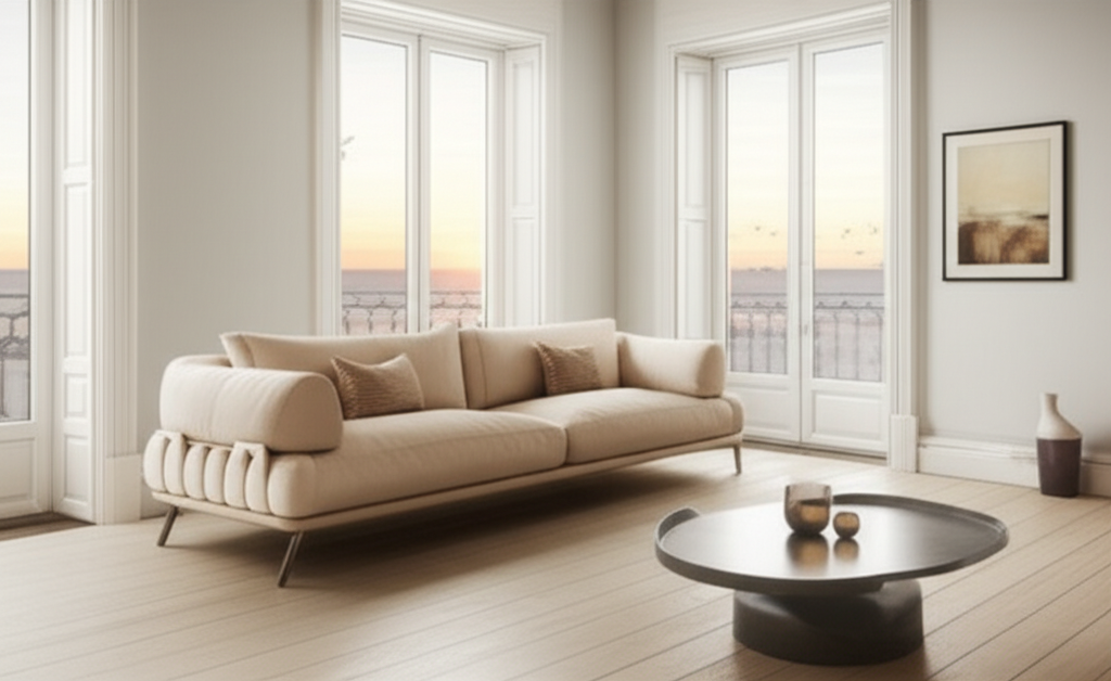 Стильный диван премиум-качества в современном интерьере